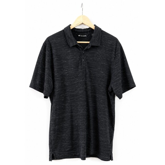 Travis Mathew Other - TravisMathew Flying Tortilla Polo Shirt Mens XL Heather Black White Golf Casual‎